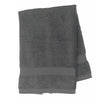 Terry towelling guest towel in charcoal grey