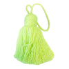 Neon Yellow Handmade Yarn Tassel made in Morocco- Initially London