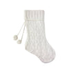 White Cable Knit Stocking without a monogram