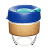 Small Royal Blue and Turquoise Cork KeepCup - Initially London