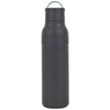 A grey, laser etched all purpose insulated bottle without a monogram
