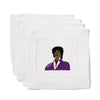 Monogrammed Fantasy Dinner Guest Cocktail Napkins with an embroidered Prince