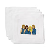 Monogrammed Fantasy Dinner Guest Cocktail Napkins with an embroidered ABBA