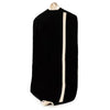 Canvas Garment Bag in Black with a cream coloured stripe with no monogram