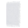 100% linen Fringed Napkins in a Ivory colour