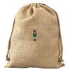100% Jute Gift Sack embroidered with a Nutcracker motif - Initially London