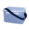 100% cotton with an insulated PVC inside, Kid's Cool Lunch Box in blue 