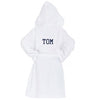 100% cotton Monogrammed Kids' Robe with a large monogram on the back 