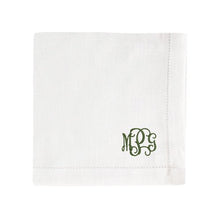 100% linen Ladies' Handkerchiefs (set of 2) with a tradition monogram in the right hand corner