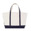 Navy, Heavyweight 100% cotton canvas Large Boat Tote with no monogram 