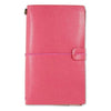 Pink Vegan Leather Notebook with refillable inserts - Initially London