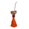 Orange Mexican Embroidered Tassel - Initially London