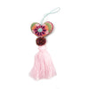 Blush Mexican Embroidered Tassel - Initially London