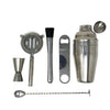 Mixologist Kit, which includes: a shaker, a jigger, a strainer, muddler, a bar blade and stirrer. All made from high grade stainless steel - Initially London
