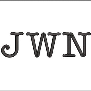 Digital image of Three letter Monogrammed Decal