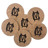 Cork Coasters (set of 6) monogrammed by Initially London -