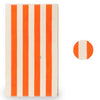 Orange Bold Stripe Beach Towel without a monogram