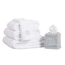 Leighton Bath Towels monogrammed by Initially London -