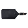 Black Leather Luggage Tag made from 100% leather - Initially London