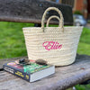 Petite Straw Basket monogrammed by Initially London -