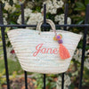 Petite Straw Basket monogrammed by Initially London -