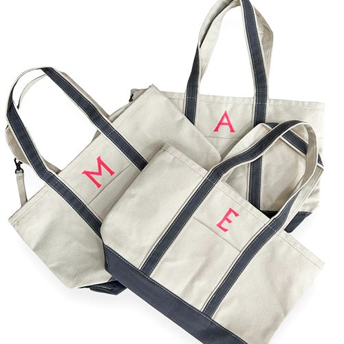 Small Maine Boat Tote monogrammed by Initially London -