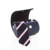 Navy Necktie Travel Roll made from 100% leather - Initially London