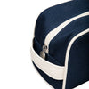 Navy Oakham Wash Bag made from Heavyweight cotton canvas with a water resistant lining - Initially London
