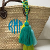 Greens Ombre Tassel, made from 100% Yarn - Initially London