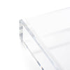 Clear Perspex Tray made from 100% luxury polished acrylic with non-slip rubber grips on the base - Initially London