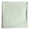 Green Preppy Stripe Napkin made from 50% linen and 50% Cotton