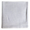 Navy Preppy Stripe Napkin made from 50% linen and 50% Cotton