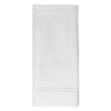 White Punchspoke Hand Towel made from 60% linen and 40% cotton huckaback fabric - Initially London