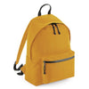 Mustard Recycled Oxford Backpack made from 100% Recycled Polyester (PVC free) - Initially London