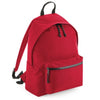 Red Recycled Oxford Backpack made from 100% Recycled Polyester (PVC free) - Initially London