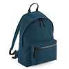 Petrol Blue Recycled Oxford Backpack made from 100% Recycled Polyester (PVC free) - Initially London