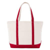 Red Small Maine Boat Tote made from 100% heavyweight cotton canvas - Initially London