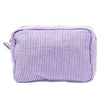 Purple St James Wash Bag made from 100% cotton with a nylon polyester waterproof lining - Initially London