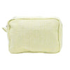Yellow St James Wash Bag made from 100% cotton with a nylon polyester waterproof lining - Initially London