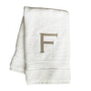 Monogrammed White Terry Towelling Guest Towel made from 100% Cotton Terry Towelling with a large single letter monogram