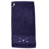 Monogrammed Navy Wentworth Golf Towel made from 100% Terry Cloth Toweling - Initially London
