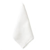 Monogrammed White Linen Napkin handmade from 100% pure linen with mitred corners and a plain hem - Initially London